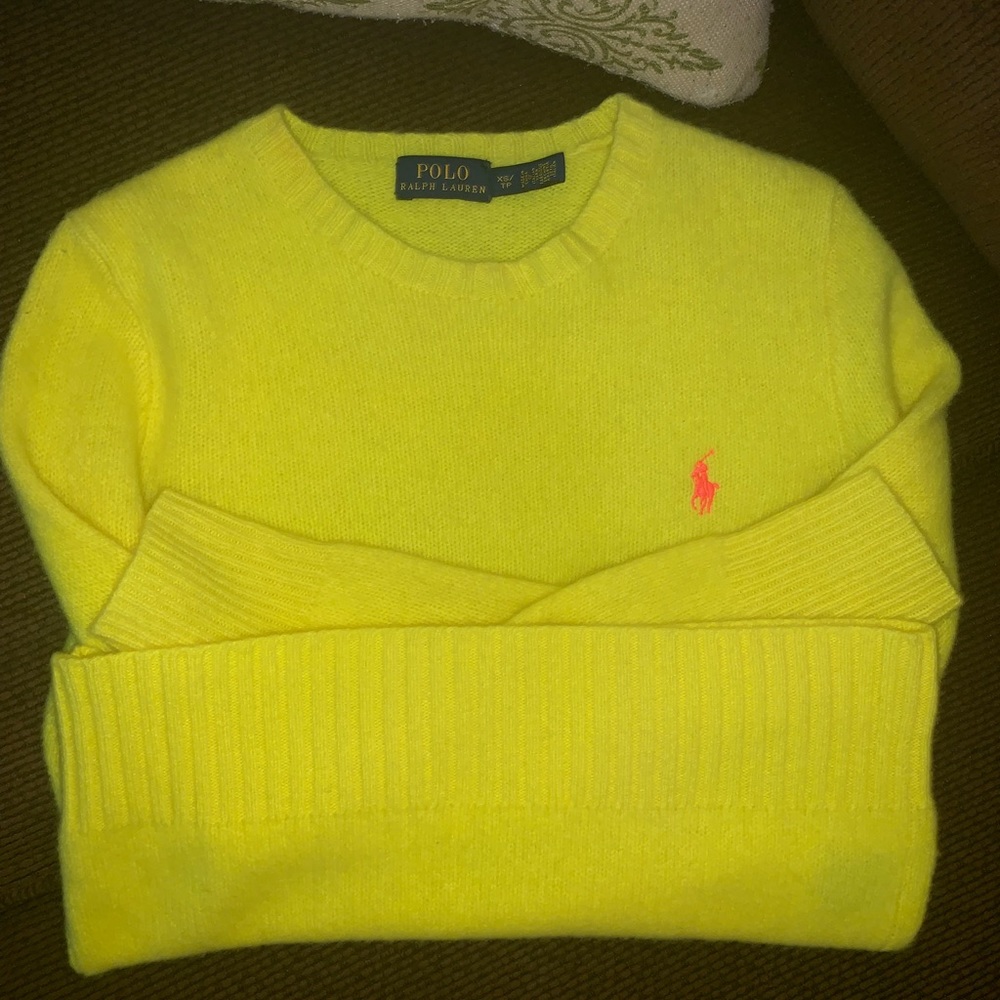 Brand New Polo Neon Yellow Sweater - never worn